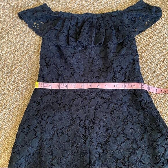 Sandro Paris Poetry Black Lace Romper - Picture 5 of 15